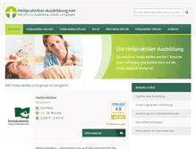 Tablet Screenshot of heilpraktiker-ausbildung.net